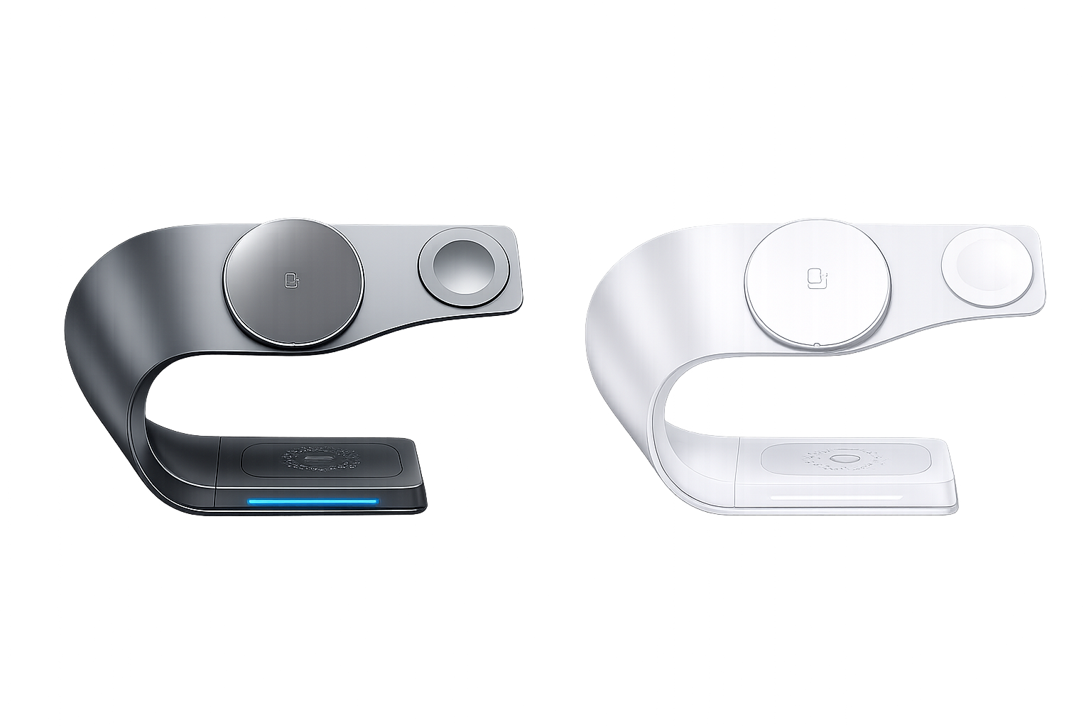 Metal Shell 4 in 1 Wireless Charger for iPhone 16 15 14 13 12 Magnetic Fast Charging Station Stand Dock for Apple Airpods Watch