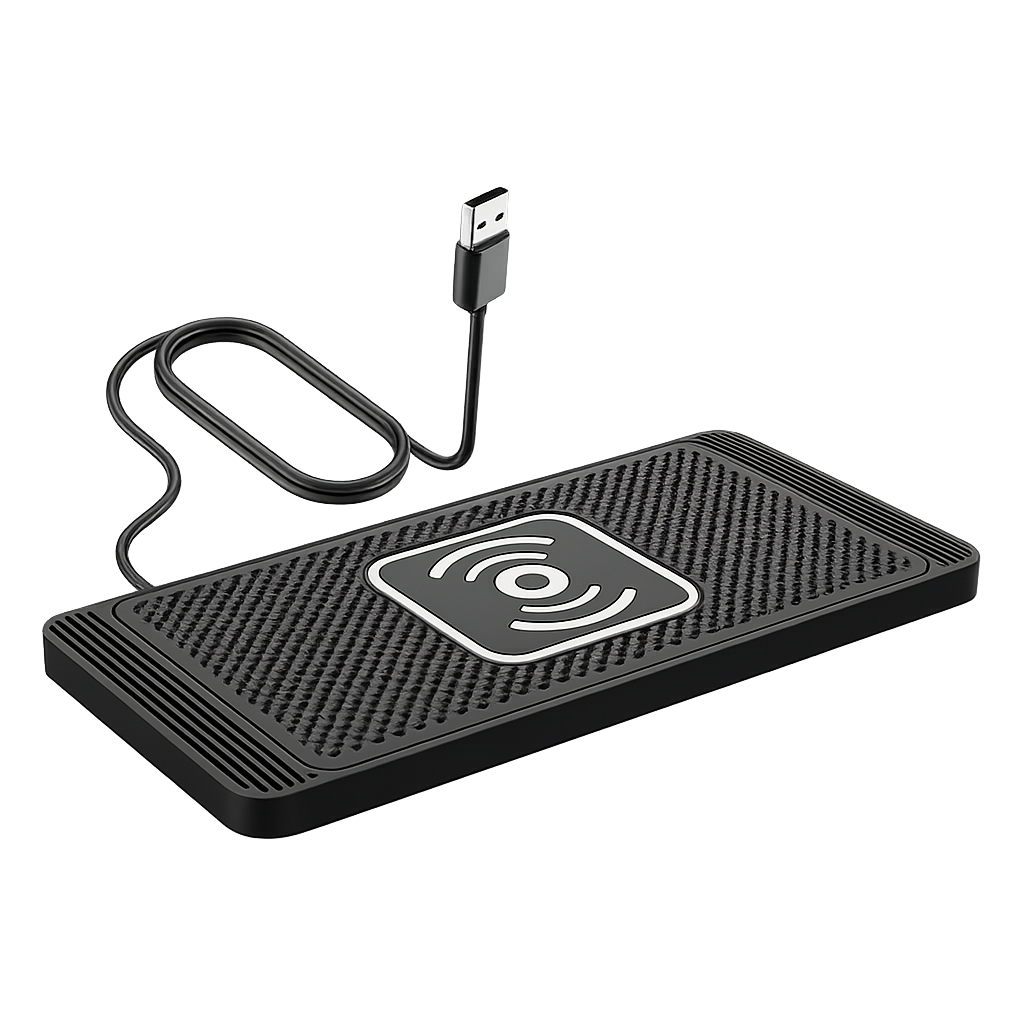 Car Wireless Charger for Iphone 16 15 15 Pro Max 14 13 12 X Samsung S24 S23 Wireless Car Charger Silicone Pad Stand Fast Charger