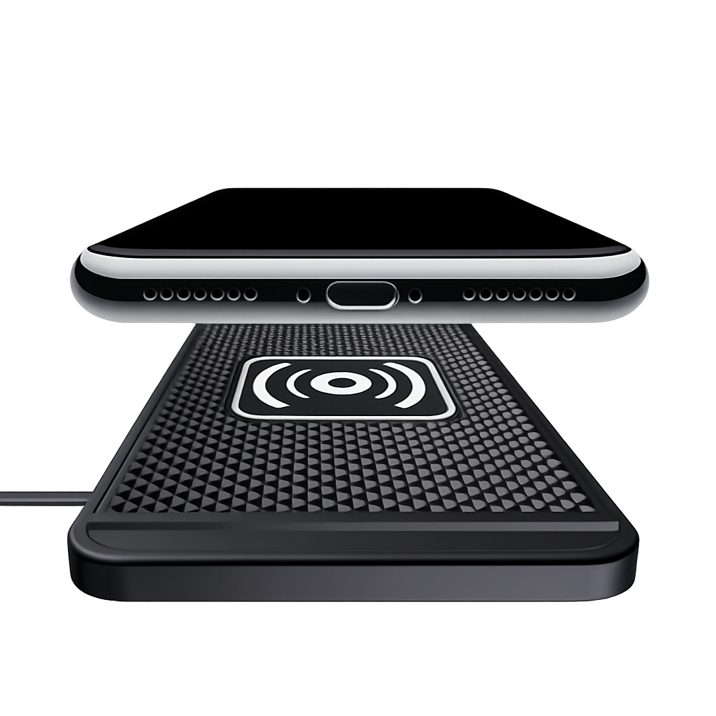 Car Wireless Charger for Iphone 16 15 15 Pro Max 14 13 12 X Samsung S24 S23 Wireless Car Charger Silicone Pad Stand Fast Charger