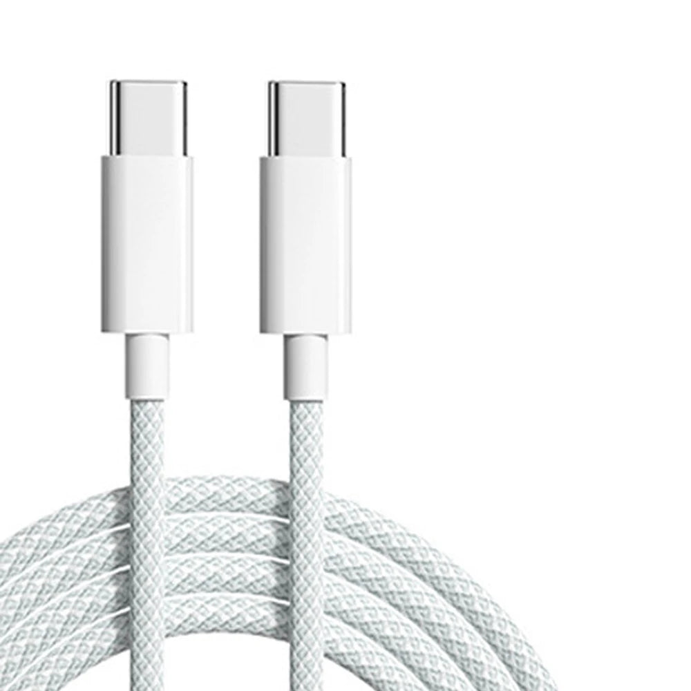 60W 6A USB Type C to Type C Cable Data Line For Iphone 15 16 Samsung Xiaomi Fast Charging USB C to C Cable Type C Data Charger