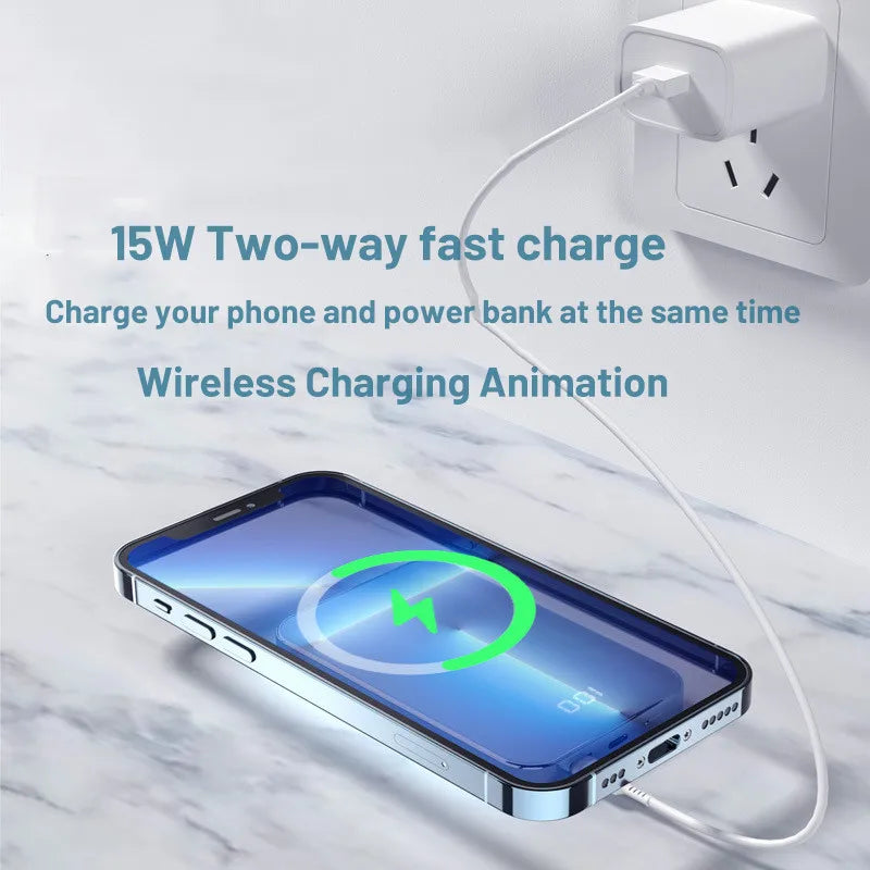 Magnetic Power Bank 10000mah Portable Charger For Samsung Xiaomi Apple External Battery Mini Wireless Powerbank Spare Battery